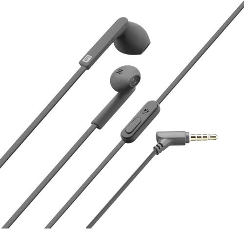 Cellularline MANTISDG - Auriculares (Alámbrico, Dentro de oído, Binaural, Intraaural, Gris)
