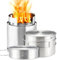 Solo Stove Campfire & 2 Pot Set Kombi: Leichter Holzofen mit Rocket-Kochsystem. Outdoor-Küchenset für Backpacking, Camping, Überlebenstraining, Vorbereitung auf Notfälle. Verbrennt Zweige - KEINE Batterien oder Kanister mit Flüssigbrennstoff notwendig.