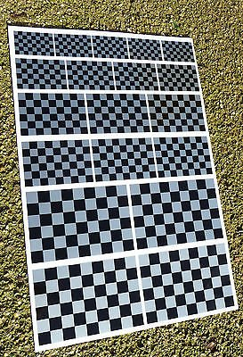 Other Cafe Racer HOT Rod Silber Zielflagge Sticker abziehbilder rennrad Superbike