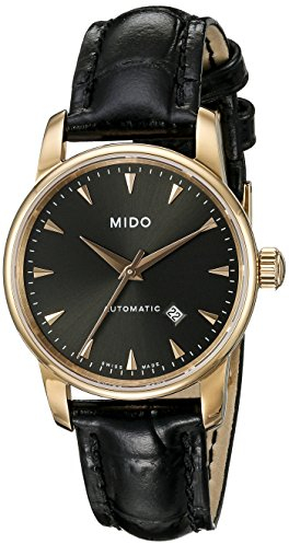 MIDO Damen-Armbanduhr XS Baroncelli Analog Automatik Leder M76003134