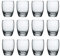Bormioli Rocco Lot de 12 Verres à Eau à Motif Fleur