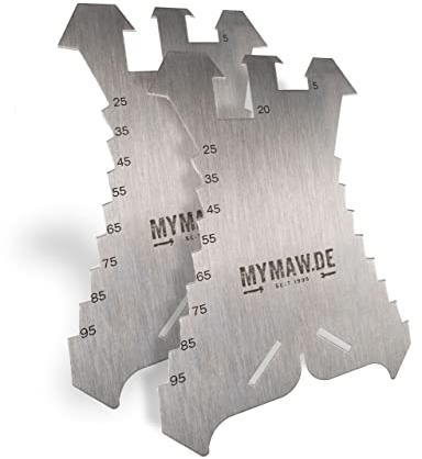 2 x Anreißschablone aus VA V2A Edelstahl Anreißer Dachdecker Spengler Schlosser