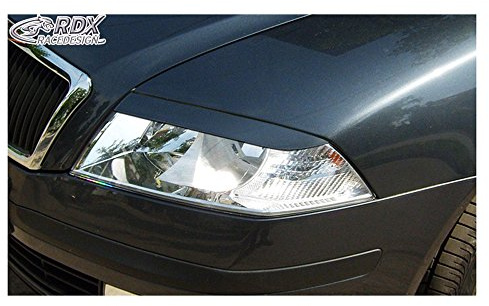 RDX Racedesign RDSB091 Scheinwerferblenden, Anzahl 2, Unlackiert | kompatibel mit Skoda Octavia II 2004-2008 (ABS)