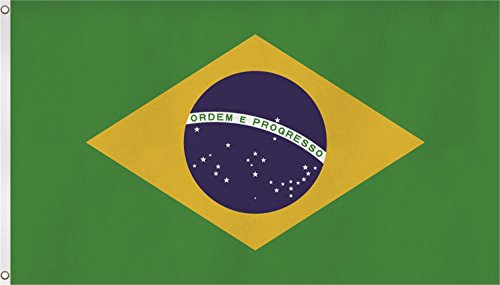 normani XXL Flagge Fahne, genäht in 150 x 250 oder 300 x 500 cm Farbe Brasilien Größe 150x250