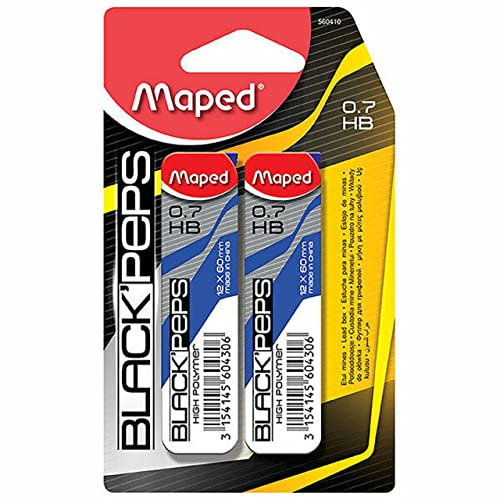 Maped 560410 Porte-mine de Mine Black Peps, épaisseur : 0,7 mm