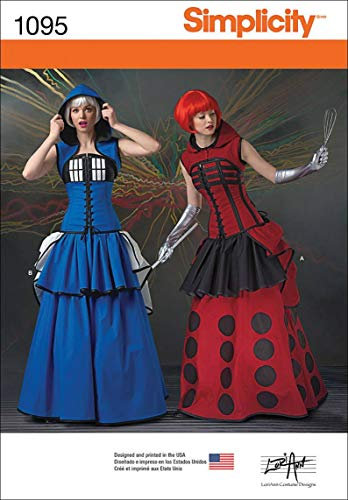 Simplicity 1095 Nähvorlage für Fräulein-Verkleidungen (evtl. Nicht in Deutscher Sprache), Size R5 (14-16-18-20-22)