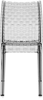 Kartell Ami Essstühle, Plastik, grau, 85 x 43 x 51 cm