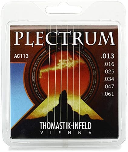 Thomastik Cuerdas para Guitarra Acústica Plectrum Acoustic Series juego AC111 Light .011-.050 sin niquel