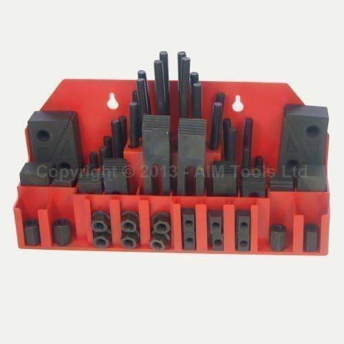 KATSU 58PCs Kit de Serrage de Fraisage de Rainure en T M10 Métrique Ingénierie Précision pour CNC Tour Moulin Métal Machine De Découpe Moule Outil 402215
