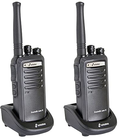 Stabo Elektronik 20261 Funksprechgerät Two-Way 16 Kanäle 446.00625-446.19375 schwarz - Walkie-Talkie (16 Kanäle, 446.00625-446.19375, 430 mm, 320 mm, 120 mm, 1,7 kg)