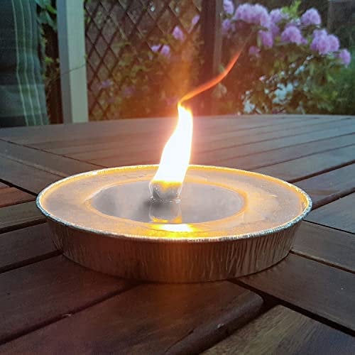 Alu Flammschale 16 cm, Brennzeit 7 Stunden (1) Gartenkerze Outdoorkerze