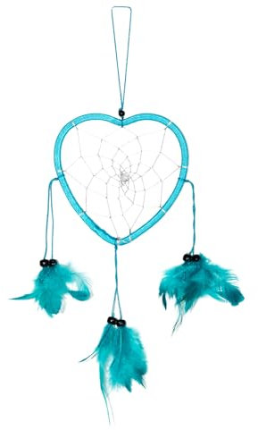 Ca 35cm x 11cm Herz Dreamcatcher Traumfänger Knall Türkis Auto