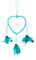 Ca 35cm x 11cm Herz Dreamcatcher Traumfänger Knall Türkis Auto