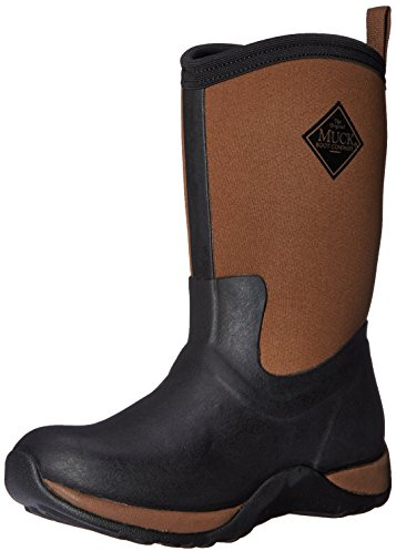 Muck Boots Female Arctic Weekend Pull On Wellington Boot, Black/Tan, 3