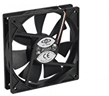 Dexlan Ventilateur de boitier 12 volts 3 fils 120 x 120 x 25 mm