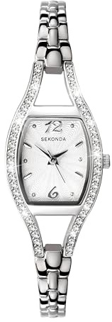Sekonda Eleanor Womens Analogue Watch 20mm dial Silver Alloy Strap