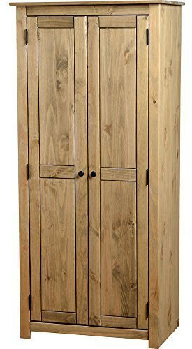 Wardrobes PANAMA 2 DOOR IN DISTRESSED WAXED PINE