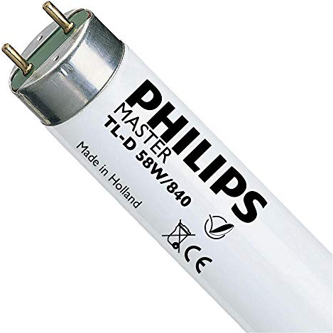 10 x Philips 58w - 5ft (1524mm) T8 Fluorescent tubes - Colour 840 - Cool White