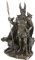 24,8 cm nordischen Gott - Odin kalt gegossen Bronze Skulptur Figur