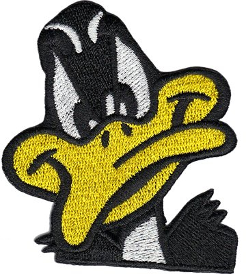 Duffy Duck Angry Bird Ente Hooligan Fussball Biker Heavy Metal Ultras Aufnäher Patch