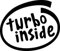 NetSpares Plott Aufkleber Turbo Inside Sticker Autoaufkleber Tuning Shocker Fun Dub