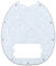 Musiclily 9 Löcher Bass Pickguard Schlagbrett für 4-saiter Musicman Stingray Bass,4 lagig White Pearl