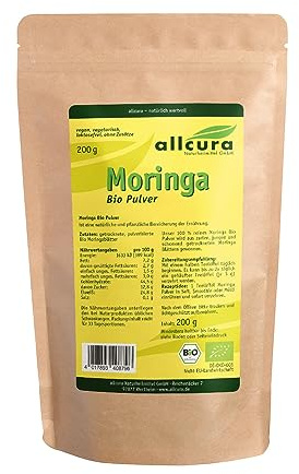 Allcura Naturheilmittel GmbH Moringa Bio Pulver 200 Gramm