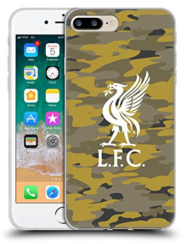 Head Case Designs Officially Licensed Liverpool Football Club Royal Colourways Liver Bird Camou Gel Case [Military Grade Protection] Compatible With Apple iPhone 7 Plus/iPhone 8 Plus