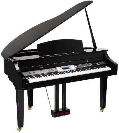 Classic Cantabile GP-500 Digitalflügel Schwarz-Hochglanz (88 Tasten, 3 Pedale, 559 Sounds, SD-Card Slot, MIDI, USB Port)