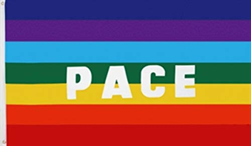 flaggenmeer® Flagge Regenbogen Pace 80 g/m² ca. 90 x 150 cm