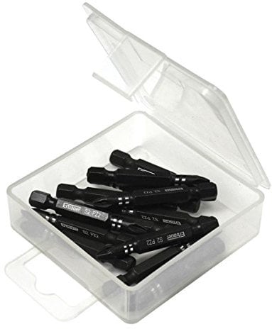 Erbauer Impact Screwdriver Bit Box PZ#2 x 50mm 15 Pieces