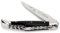 Laguiole en Aubrac Taschenmesser L0812BUIF Doppelplatine, 12 cm, Backen glänzend, Korkenzieher, Griff Büffelhorn