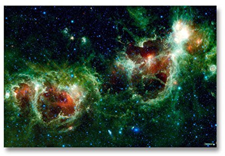 Red And Green Nebula gaming mat (6Ft X 4Ft)