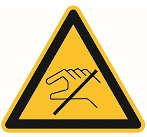 LEMAX® Aufkleber Warnschild, Nicht berühren - praxisbewährt Folie selbstkl., 100mm