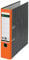 Leitz Qualitäts-Ordner 180°, A4, 100 % recycelter Karton, 8 cm Rückenbreite, Wolkenmarmor-Papier, Oranger Rücken, 10805045