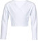 tanzmuster Ballett Wickeljacke Mädchen - Mandy - extra weicher Baumwollstoff - Ballettjacke zum Binden für Kinder - weiß 92/98