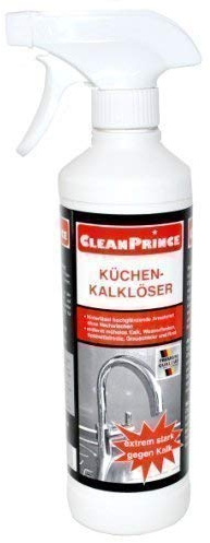 CleanPrince Küchen Kalklöser 500 ml Kalk Wasserflecken Rost Grauschleier Seife Kalk entfernen vernichten Ex Kalklösung Entkalker Entkalkung