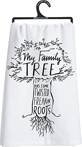 Primitives by Kathy Dish Towel, Cotton, My Family Tree