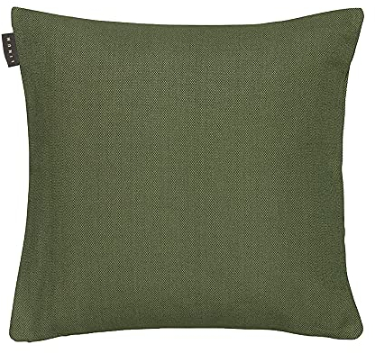 LINUM Pepper Premium Kissenhülle 50x50 cm, 100% Baumwolle, Maschinenwaschbar, Dunkel Olivgrün