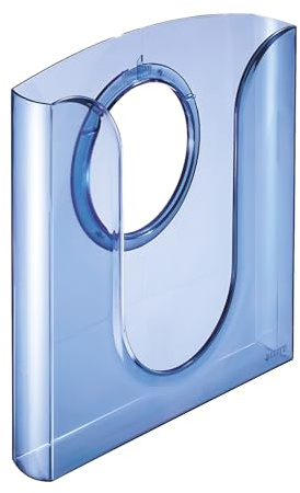 Leitz Presenter Prospektfach, 4er Pack, Transparent Blau, 54010034