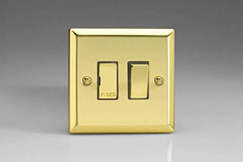 Varilight 13A Switched Fused Spur Victorian Brass