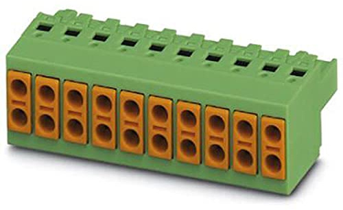 PHOENIX CONTACT TVFKC 1,5/8-ST Leiterplattenstecker, 10 A, 320 V, 1,5 mm² Nennquerschnitt, Grün, Anzahl der Potenziale: 8, TVFKC 1,5/..-ST Artikelfamilie, 5 mm Rastermaß, 50 Stück