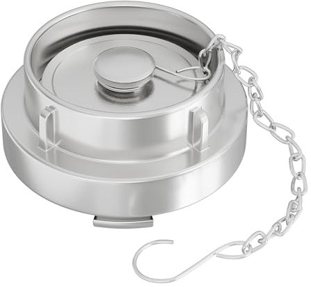 Wiltec Storz Blindkupplung B 75mm 3 mit Kette aus Aluminium zum temporären Verschließen von Storzabgängen
