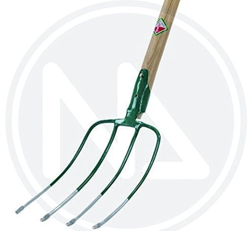 FORCA in acciaio zincato 4 DENTI con MANICO da 135 cm PAPILLON Made in Italy