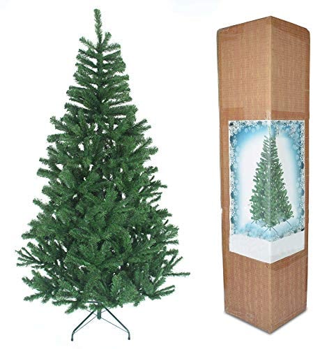 7ft/210cm Künstlichen Weihnachtsbaum Alaskan Pine Grün 800 Spitzen Xmas Home Dekorationen 2,1m, Metallständer
