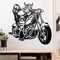 Wikinger Biker Wandtattoo in 6 Größen - Wandaufkleber Wall Sticker - Dekoration, Küche, Wohnzimmer, Schlafzimmer, Badezimmer