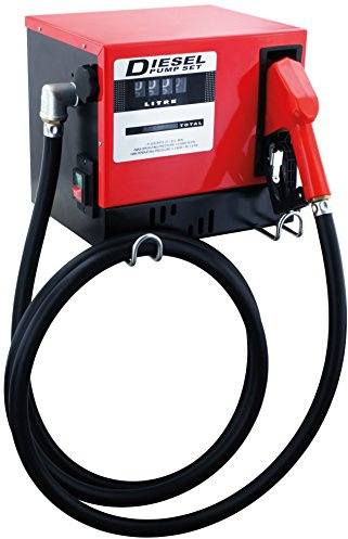 BLUREA Diesel Hoftankstelle 230V – 60L/min selbstansaugende Dieselpumpe mit Zählwerk, automatische Zapfpistole, 4m Schlauch, 370W – Diesel Transferpumpe Komplettset im Gehäuse