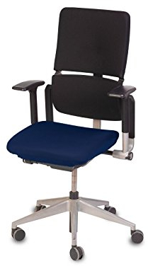 TexDeko Bezug für Bürostuhl - Husse für Bürodrehstuhl & Schreibtischstuhl, Chefsessel, Bürosessel „one Size fits All“ (blau)