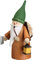 Seiffener Volkskunst | Räuchermännchen Erzgebirge Wichtel | 16 cm | erzgebirgische Holzkunst Weihnachten | 12322 | Holzsammlerwichtel