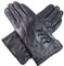 Damen Premium Qualität Original Superweich Leder Handschuhe Kunstpelz Futter Winter Alltag Warm - Schwarz, XL